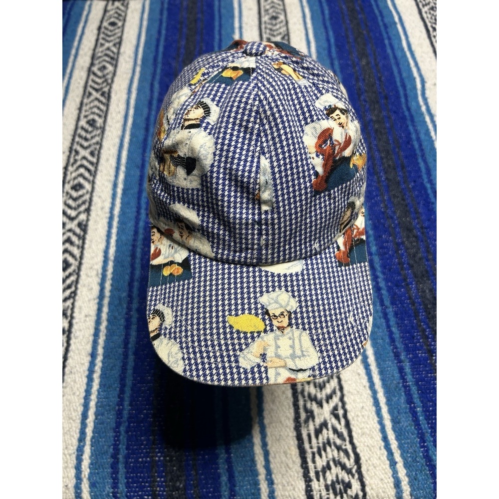 Vintage Chef Works AOP Chef Print Hat Made in South Africa Cotton Strapback